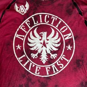 Men’s long sleeve Affliction T shirt XXL in excellent condition